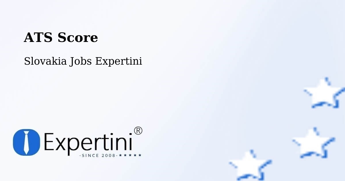Resume ATS Score & Job Description Match Tool – Dobšiná - Slovakia Jobs Expertini